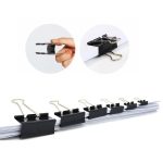 50 Stück 32 mm schwarze Metallklammern für Notizen, Briefe, Büroklammern, Büroklammern, 50PCS / 32mm – Bild 4