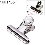 100PCS 22mm Silber Metall Edelstahl Runde Clip Notizen Brief Büroklammer Büro Bind Clip, 100PCS / 22mm