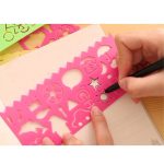 10 PCS Creative Candy Farbzeichnung Lineal Geschwindigkeit Sketchpad Art Lineal Vorlage, zufällige Farblieferung – Bild 3
