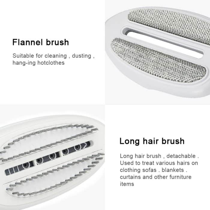 Multifunktions-Handdampfer für den Haushalt, tragbare Reise-Handdampfmaschine zum Aufhängen, Keramikboden mit Biberbürste, Haarbürste und Messbecher, EU-Stecker, EU Plug Purple, EU Plug Blue – Bild 7