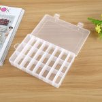 5 PCS Plastic Removable Grid 24 Slots Box Organizer Aufbewahrungsbehälter für Schmuckohrringe – Bild 2