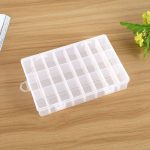 5 PCS Plastic Removable Grid 24 Slots Box Organizer Aufbewahrungsbehälter für Schmuckohrringe – Bild 5