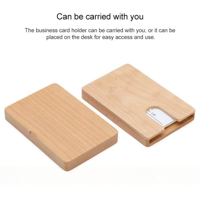 Business U-förmiger Holz Ahorn Kartenhalter Kreditkarte ID Fall Inhaber – Bild 3