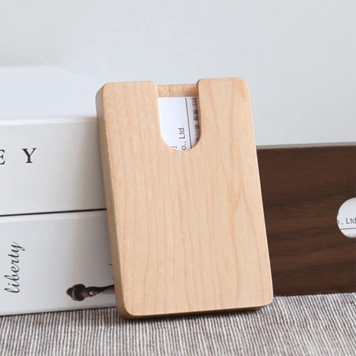 Business U-förmiger Holz Ahorn Kartenhalter Kreditkarte ID Fall Inhaber – Bild 6