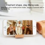 Hölzerner süßer Elefant Multifunktionaler offizieller Mini Lazy Bracket Telefonhalter Stifthalter – Bild 4