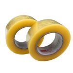4 Stück 55 mm Breite, 32 mm Dicke, Paketversiegelung, Verpackungsband, Rollenaufkleber, 55mm Width 32mm Thickness (Transparent Yellow) – Bild 2