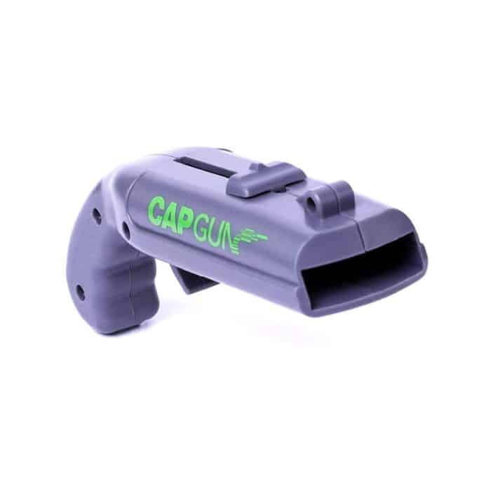 Kreativer Bierflaschenöffner, Kappen-Launch-Küchen-Bar-Werkzeug, Cap Opener Grey, Cap Opener Red – Bild 3