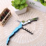 10pcs Multifunktionaler Edelstahl-Weinflaschenöffner mit Seepferdchen-Muster, Dosenöffner, zufällige Farblieferung – Bild 3