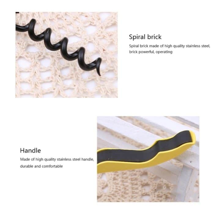 10pcs Multifunktionaler Edelstahl-Weinflaschenöffner mit Seepferdchen-Muster, Dosenöffner, zufällige Farblieferung – Bild 5