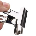 36PCS 63mm Silber Metall Edelstahl Runde Clip Notizen Brief Büroklammer Büro Bind Clip, 10PCS / 63mm – Bild 3