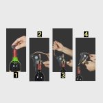 Zinklegierung + ABS Material Retro Kaninchenform Flaschenöffner Korkenzieher Port Weinflaschenöffner, Größe: 18 x 14,5 x 4,7 cm – Bild 6