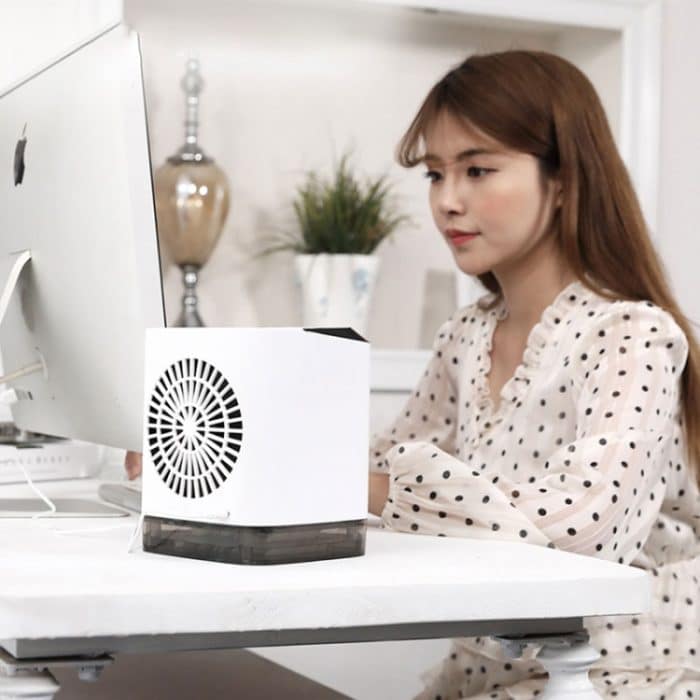 Mini-Desktop-Kühlventilator, Luftbefeuchter, Klimaanlagenventilator, feuchtigkeitsspendender Sprühventilator, without Remote Control – Bild 13