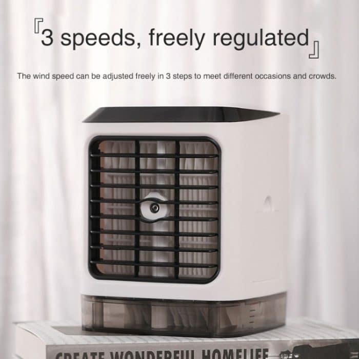 Mini-Desktop-Kühlventilator, Luftbefeuchter, Klimaanlagenventilator, feuchtigkeitsspendender Sprühventilator, without Remote Control – Bild 10