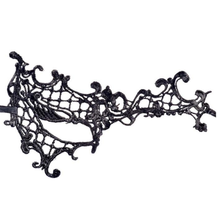 Halloween Maskerade Party Tanz Sexy Lady Halbäugige Gesichts-Spitzenmaske, Semi-eyed – Bild 2