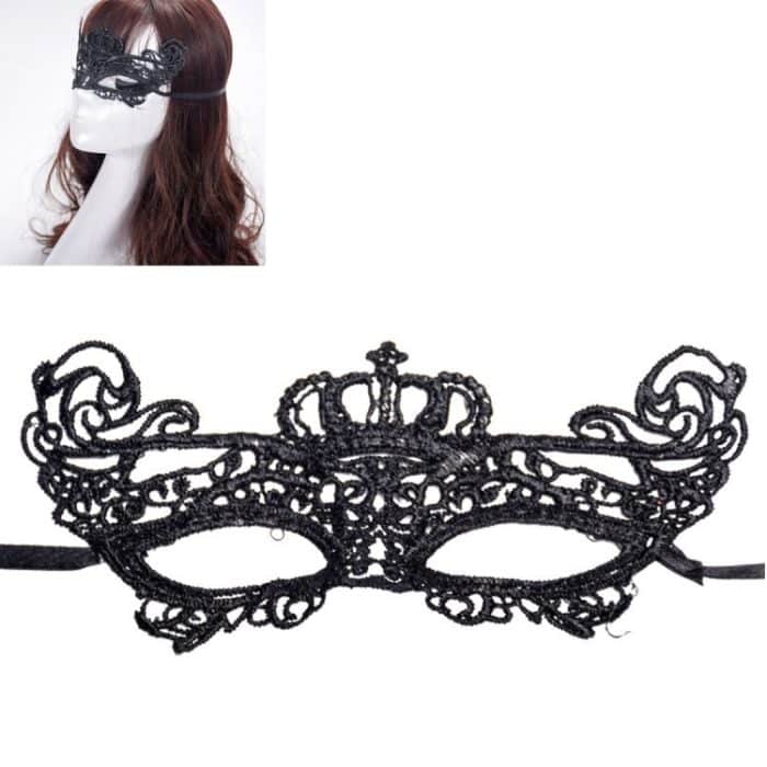 HC8974B.jpg Halloween Maskerade Party Tanz Sexy Lady Lace Crown Maske, Crown – Bild 1