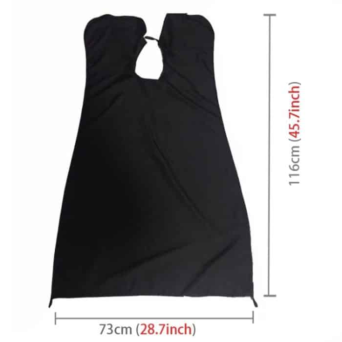 Professionelle Bartschürze, Premium-Salon, Rasur, Fellpflege, Gesichtshaarfänger mit Saugnäpfen, Beard Apron – Bild 2