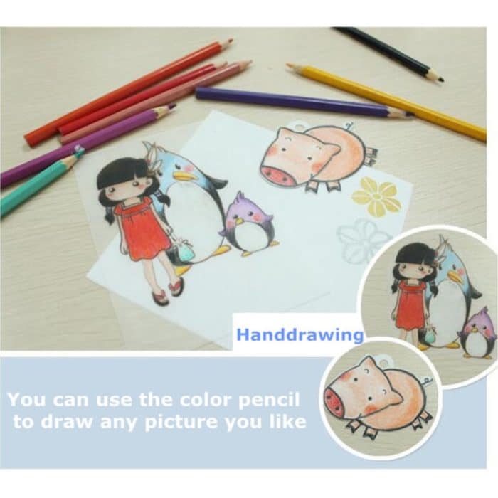 50 PCS Translucent Fine Grinding Wärmeschrumpffolie DIY Wärmeschrumpffolie – Bild 4