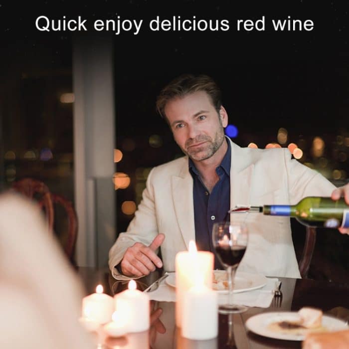 Original Xiaomi Youpin CIRCLE JOY Tragbarer Edelstahl Essential Essating Belüftung Oxygenating Wine Pourer Dekanter – Bild 9