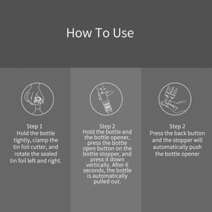 Original Xiaomi Youpin CIRCLE JOY Edelstahl Trockenbatterie Elektrischer Flaschenöffner – Bild 12