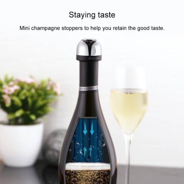 Original Xiaomi Youpin Kreis Freude CJ-JS02 Mini tragbare Champagner Sekt Flaschenverschluss Plugger – Bild 5