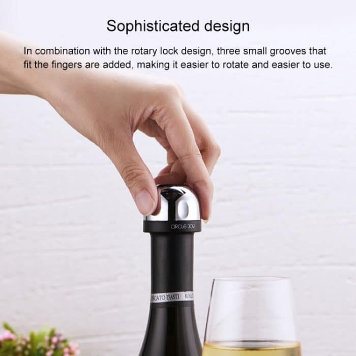 Original Xiaomi Youpin Kreis Freude CJ-JS02 Mini tragbare Champagner Sekt Flaschenverschluss Plugger – Bild 6