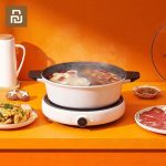 Original Xiaomi Zhiwu Suppentopf Haushalt 4L Antihaft Lebensmittel Suppentopf Aluminiumlegierung Elektrischer Hot Pot(Weiß) – Bild 9