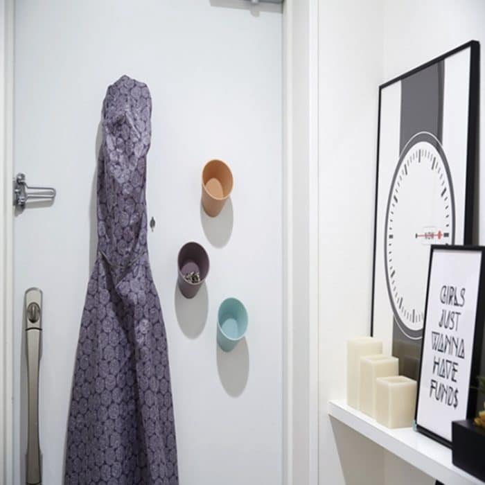 Tragbare Aufbewahrungsbox für kleine Dinge zum Aufkleben an der Wand, zufällige Farbauswahl – Bild 5