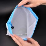 10 Stück doppelt genähte wiederverwendbare Obst-Sandwich-Beutel-Netzaufbewahrungstaschen mit doppelter Stärke, Größe: 30 cm x 35 cm, zufällige Farblieferung – Bild 4