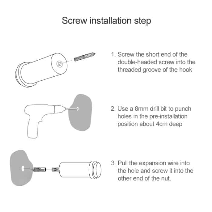 Messing Creative Wandbehang Schlüssel erhalten Hängehaken, Größe: 4,5x1,5 cm – Bild 8