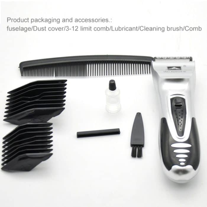 Batteriebetriebener elektrischer Haarrasierer für Kinder-Mann-Haarschnittmaschine (Silber) – Bild 7
