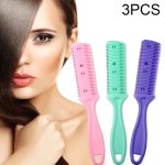 10 Stück Haarwerkzeuge, doppelseitiger Messer-Haarkamm, Haar-Pony-Trimmer, Ausdünnungsgerät, Haarschneidemaschine, zufällige Farblieferung, 2, 1, 10 PCS Random Color Delivery