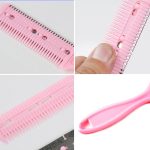 10 Stück Haarwerkzeuge, doppelseitiger Messer-Haarkamm, Haar-Pony-Trimmer, Ausdünnungsgerät, Haarschneidemaschine, zufällige Farblieferung, 2, 1, 10 PCS Random Color Delivery – Bild 4