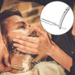 Vintage manueller Rasierklingenhalter Rasieren Augenbraue Chimer Haarschnitt Klingenhalter (Silber)