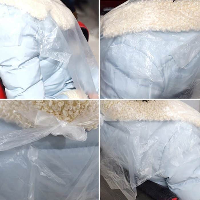 200 Stück einmaliger Haarfärbe-Schal/Mütze, Friseursalon, Haarbehandlung, Tuch, Schal (transparent) – Bild 4