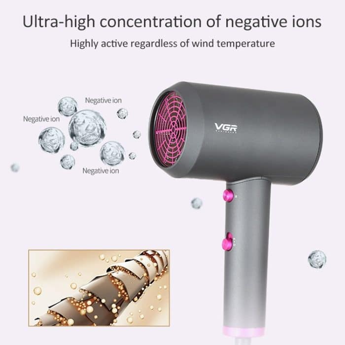 VGR V-400 Household Negative Ion Hair Dryers with 2 Gear Adjustment, Plug Type: EU Plug – Bild 6