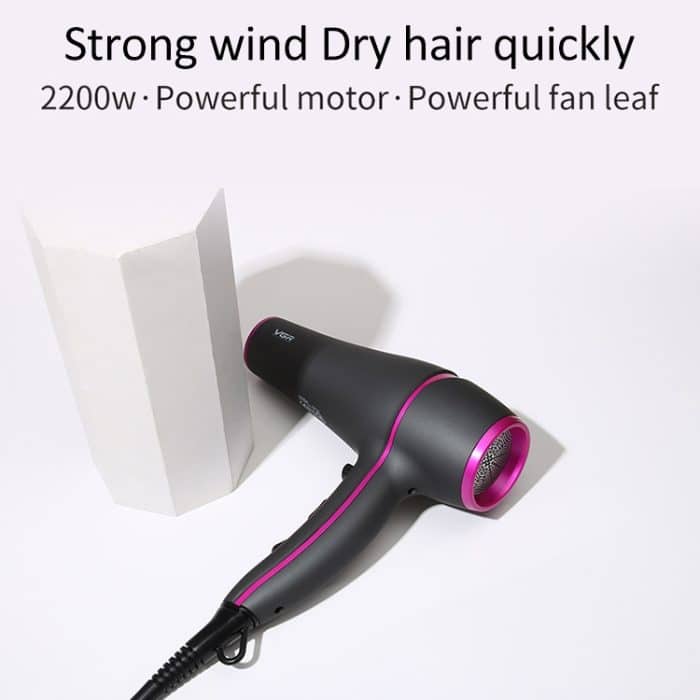 VGR V-402 2200W Household Negative Ion Hair Dryers with 6 Gear Adjustment, Plug Type: EU Plug – Bild 5