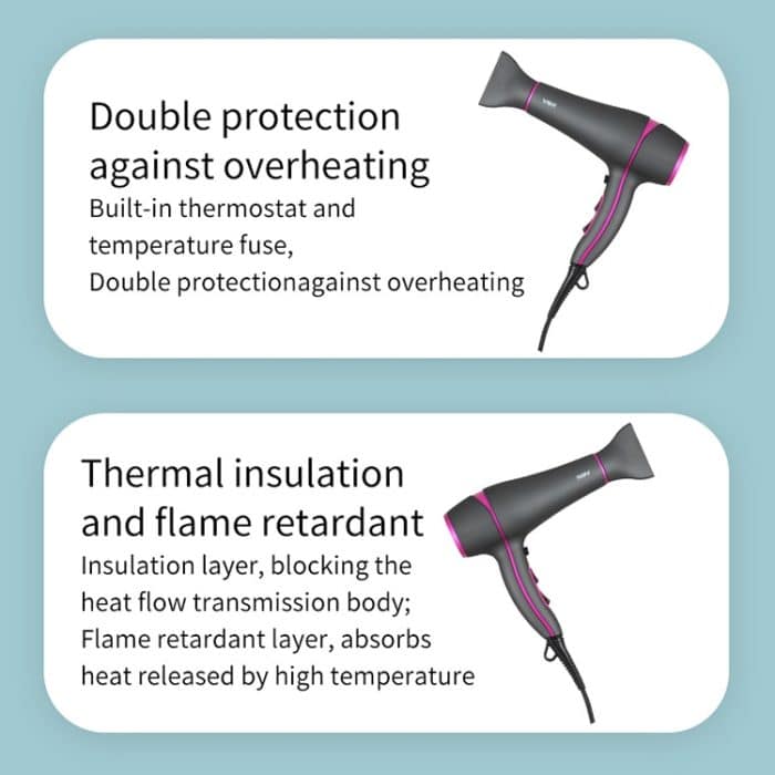 VGR V-402 2200W Household Negative Ion Hair Dryers with 6 Gear Adjustment, Plug Type: EU Plug – Bild 9