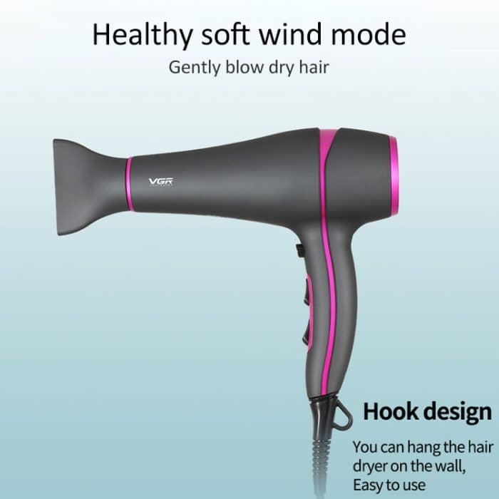 VGR V-402 2200W Household Negative Ion Hair Dryers with 6 Gear Adjustment, Plug Type: EU Plug – Bild 10