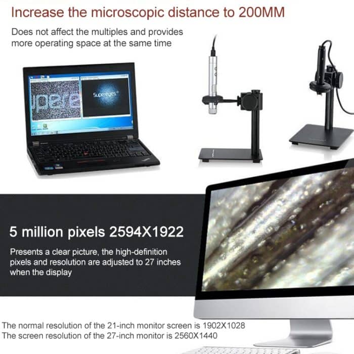 Supereyes B011 HD Digital-Elektronikmikroskop Industrielle Handy-Reparatur-Lupe – Bild 6