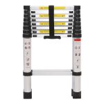 Multifunktionale einseitige Teleskopleiter aus verdickter Aluminiumlegierung, Größe: 2,6 m – Bild 2