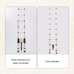 Multifunktionale einseitige Teleskopleiter aus verdickter Aluminiumlegierung, Größe: 3,2 m – Bild 4