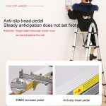 Multifunktionale einseitige Teleskopleiter aus verdickter Aluminiumlegierung, Größe: 3,2 m – Bild 9