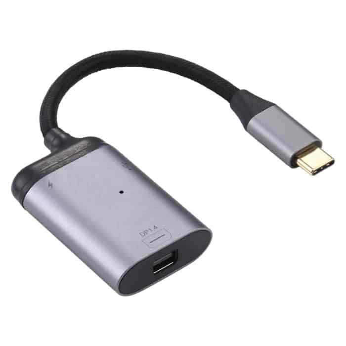 4K USB-C / Typ C zu Mini DisplayPort 1.4 + PD Data Sync Adapterkabel – Bild 2