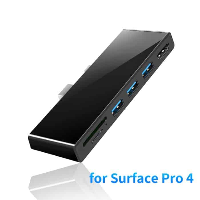 ROCKETEK SK-S4H 3 x USB 3.0 + HDMI + SD/TF-Speicherkartenleser HUB 4K HDMI-Adapter, SK-S4H – Bild 2