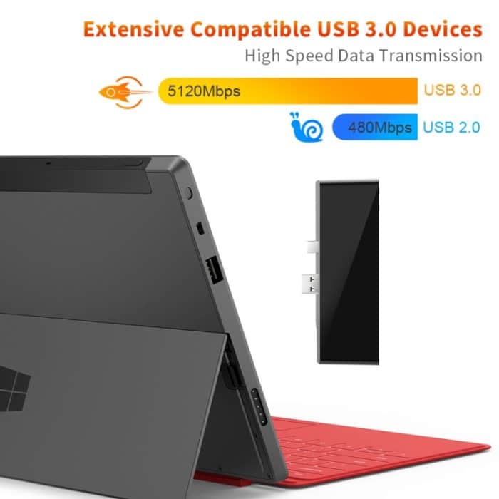 ROCKETEK SK-S5H 3 x USB 3.0 + HDMI + SD/TF-Speicherkartenleser HUB 4K HDMI-Adapter, SK-S5H – Bild 8