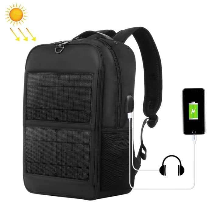 HAWEEL 14 W Solarpanel Power Rucksack Laptoptasche mit Griff und 5 V/2,1 A max. USB-Ladeanschluss, 14W Backpack 2 – Bild 1