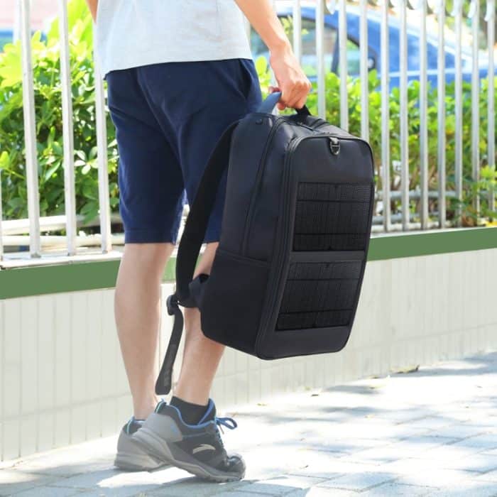 HAWEEL 14 W Solarpanel Power Rucksack Laptoptasche mit Griff und 5 V/2,1 A max. USB-Ladeanschluss, 14W Backpack 2 – Bild 12