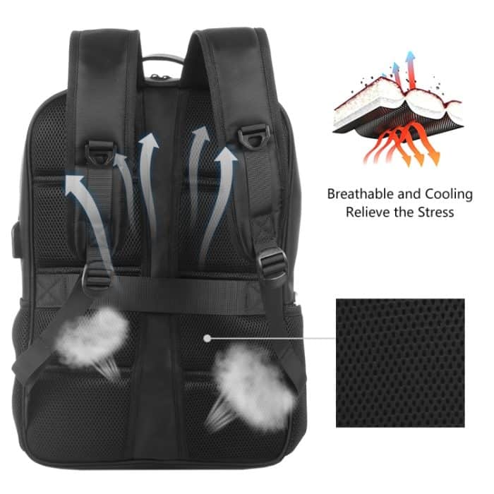 HAWEEL 14 W Solarpanel Power Rucksack Laptoptasche mit Griff und 5 V/2,1 A max. USB-Ladeanschluss, 14W Backpack 2 – Bild 7