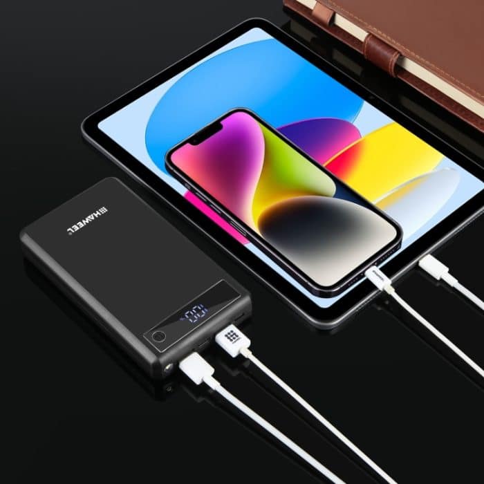 HAWEEL DIY 6 x 18650 Akku 24 W Schnelllade-Powerbank-Box mit Display, ohne Akku, 6 x 18650 Battery – Bild 6