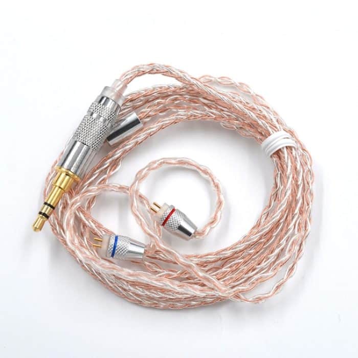 IP6D02681.jpg KZ B Kupfer-Silber Mixed Plated Upgrade-Kabel für KZ ZST / ZS10 / ES4 / AS10 / BA10-Kopfhörer – Bild 1